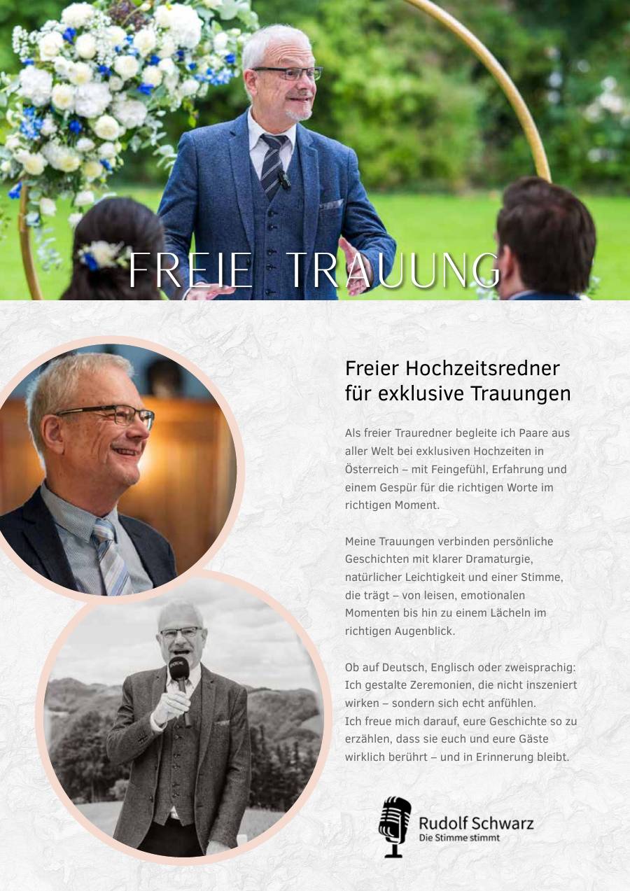 Profisprecher Rudolf Schwarz – Magazinseite 30
