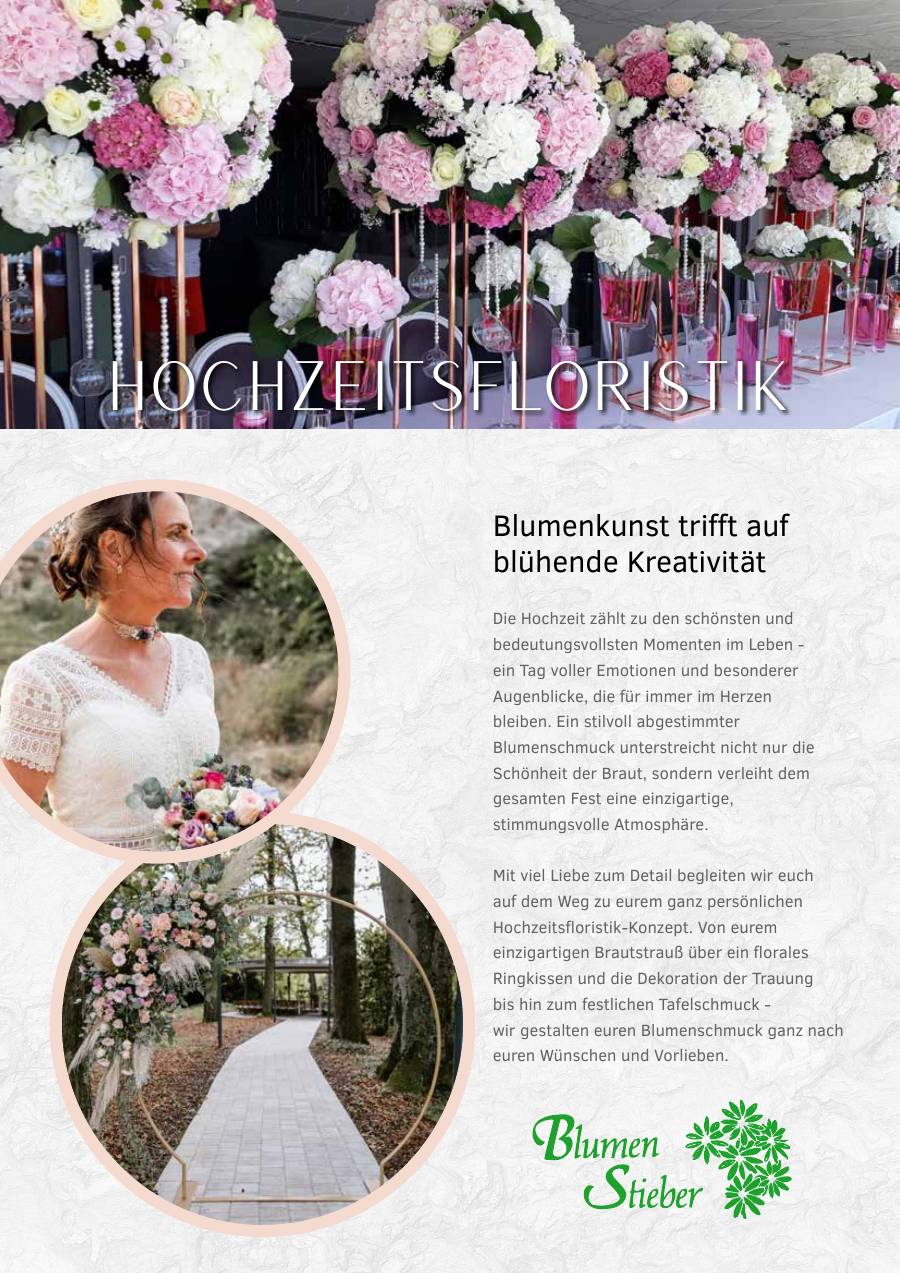 Blumen Stieber – Magazinseite 32